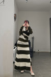 SWAYING/KNIT Mohair Striped Skirt SW212XZ01